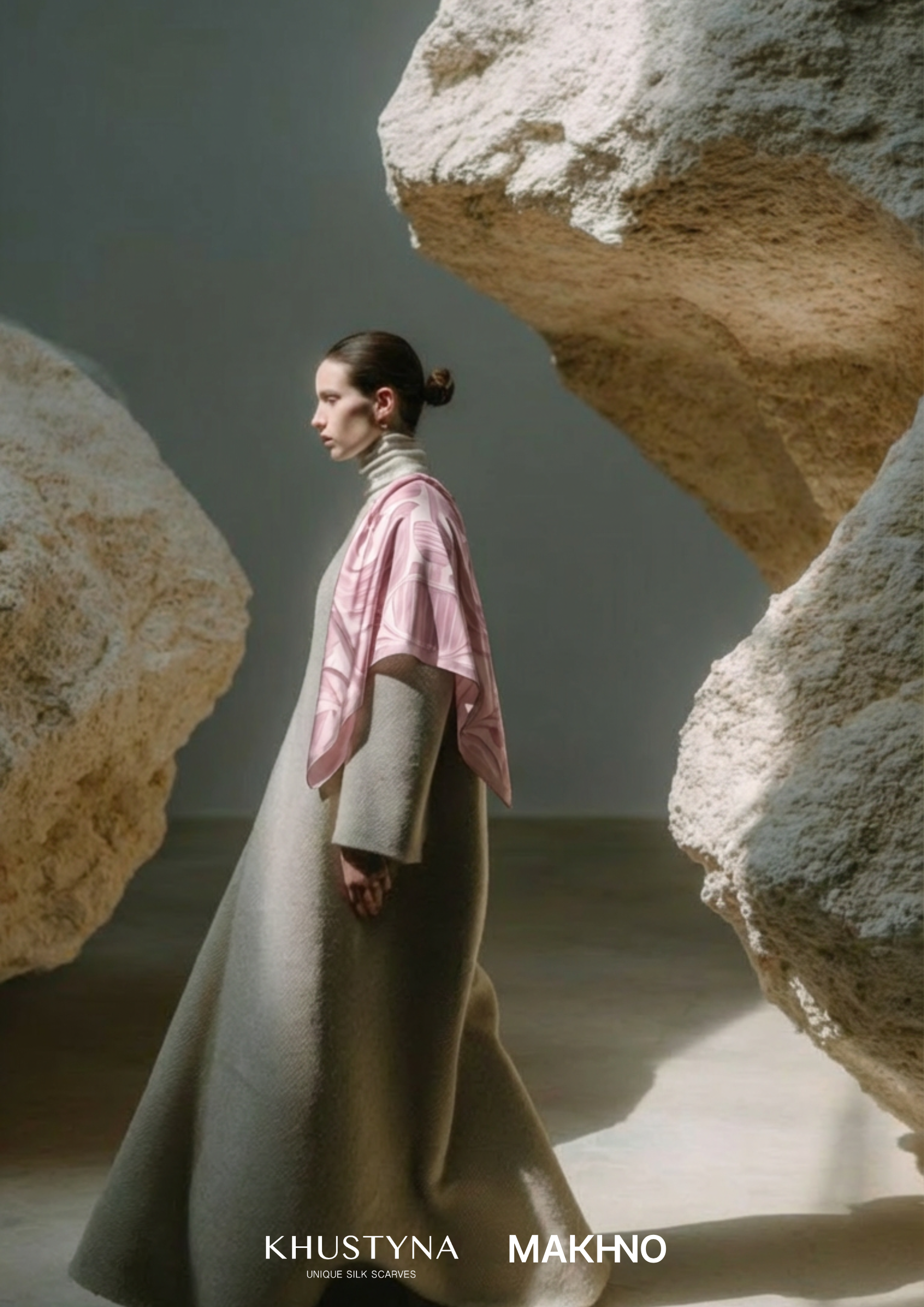 KHUSTYNA Presents a Collection of Silk Scarves Based on Serhii Makhno’s Archival Sketches