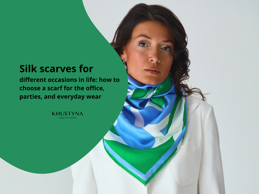 Silk scarves for different occasions in life: how to choose a scarf for the office, parties, and everyday wear