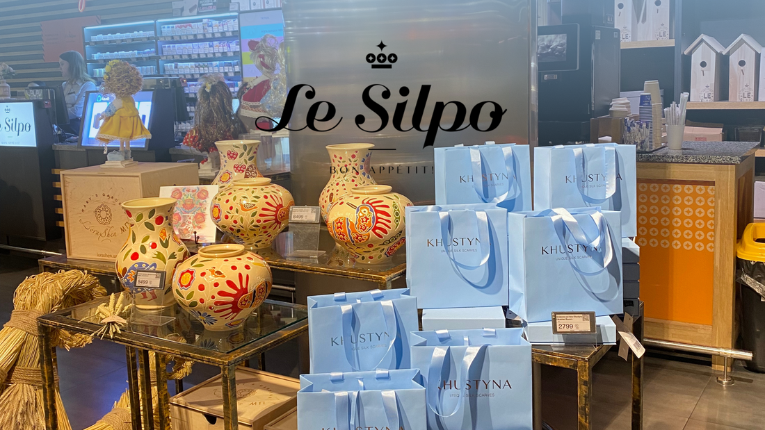 Find KHUSTYNA silk gifts in the premium Le Silpo delicatessen chain.