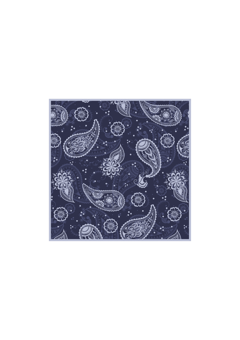 Seidenschal - Schwarzer Weizen für Herren