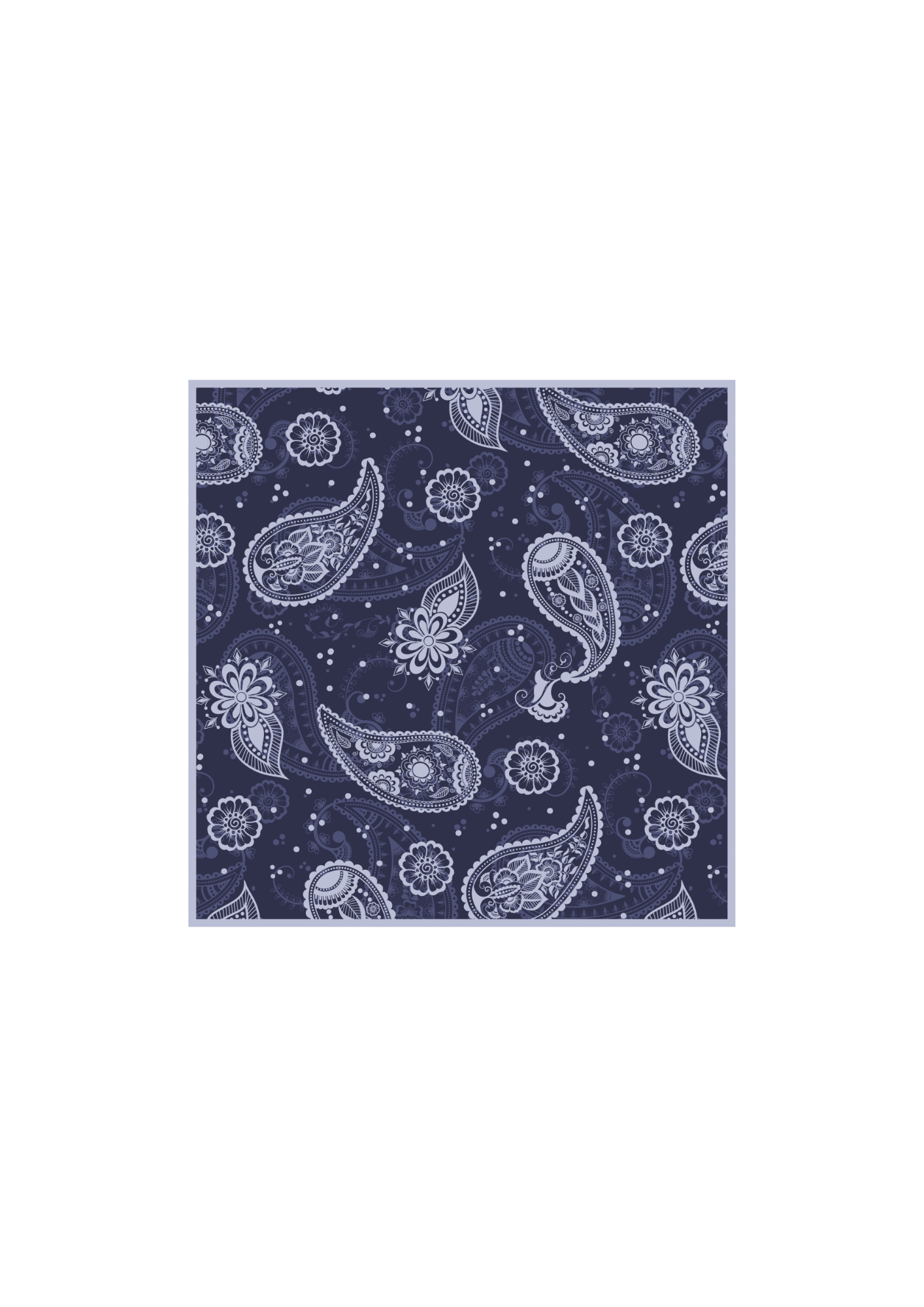 Шовкова хустина - buta blue