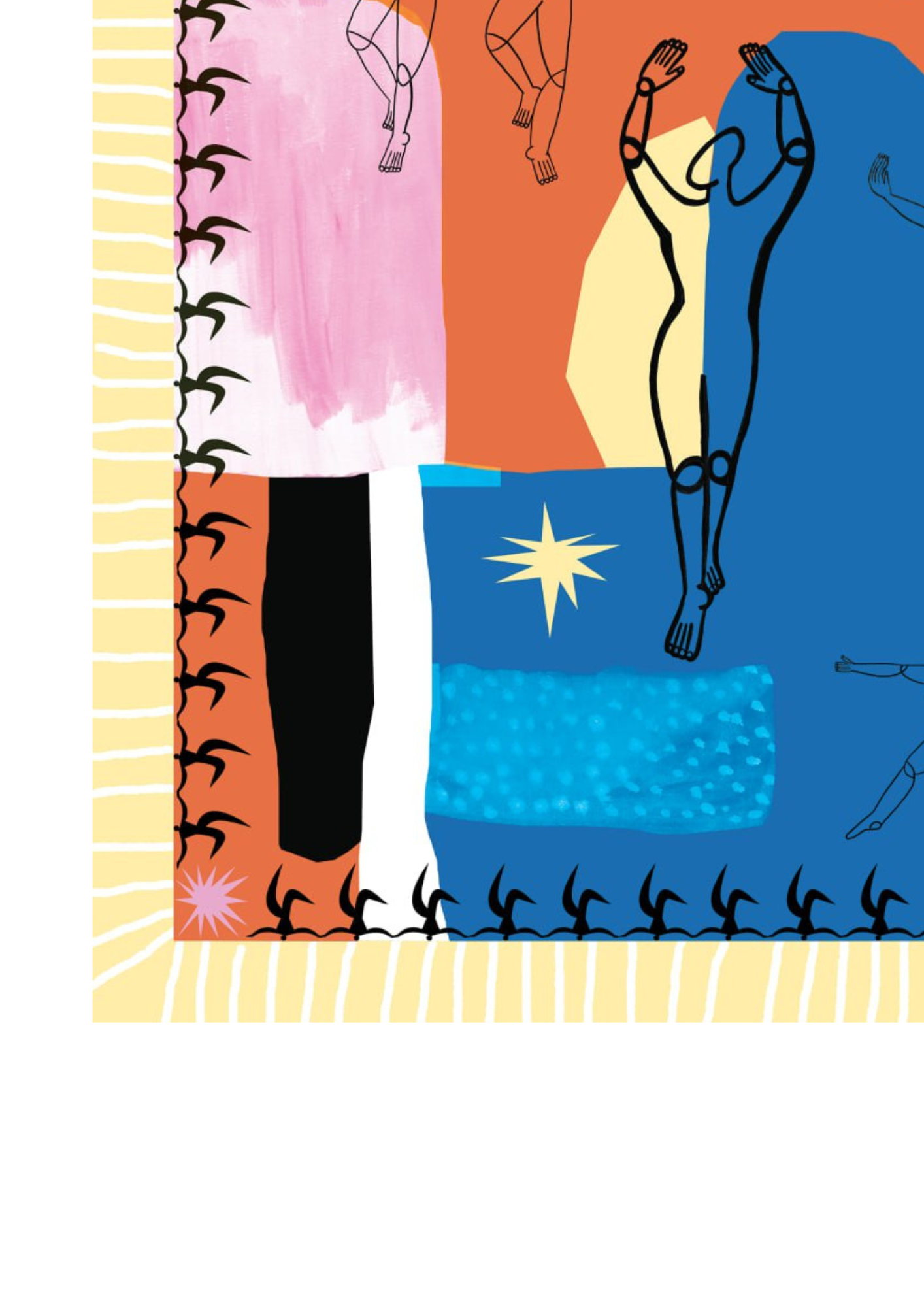 Seidenschal - ukrainischer schwarzer Weizen