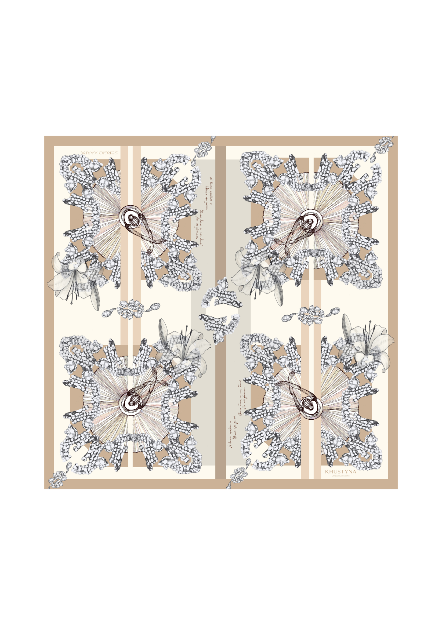 Шовкова хустина -  Лілея