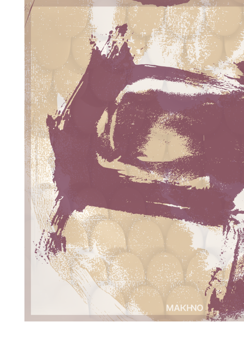 Seidenschal - ukrainischer schwarzer Weizen