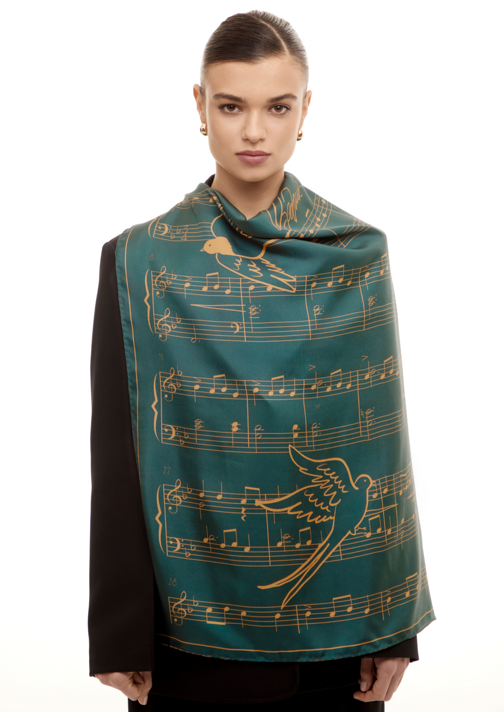 Sciarpa di seta - Ukrainian black wheat