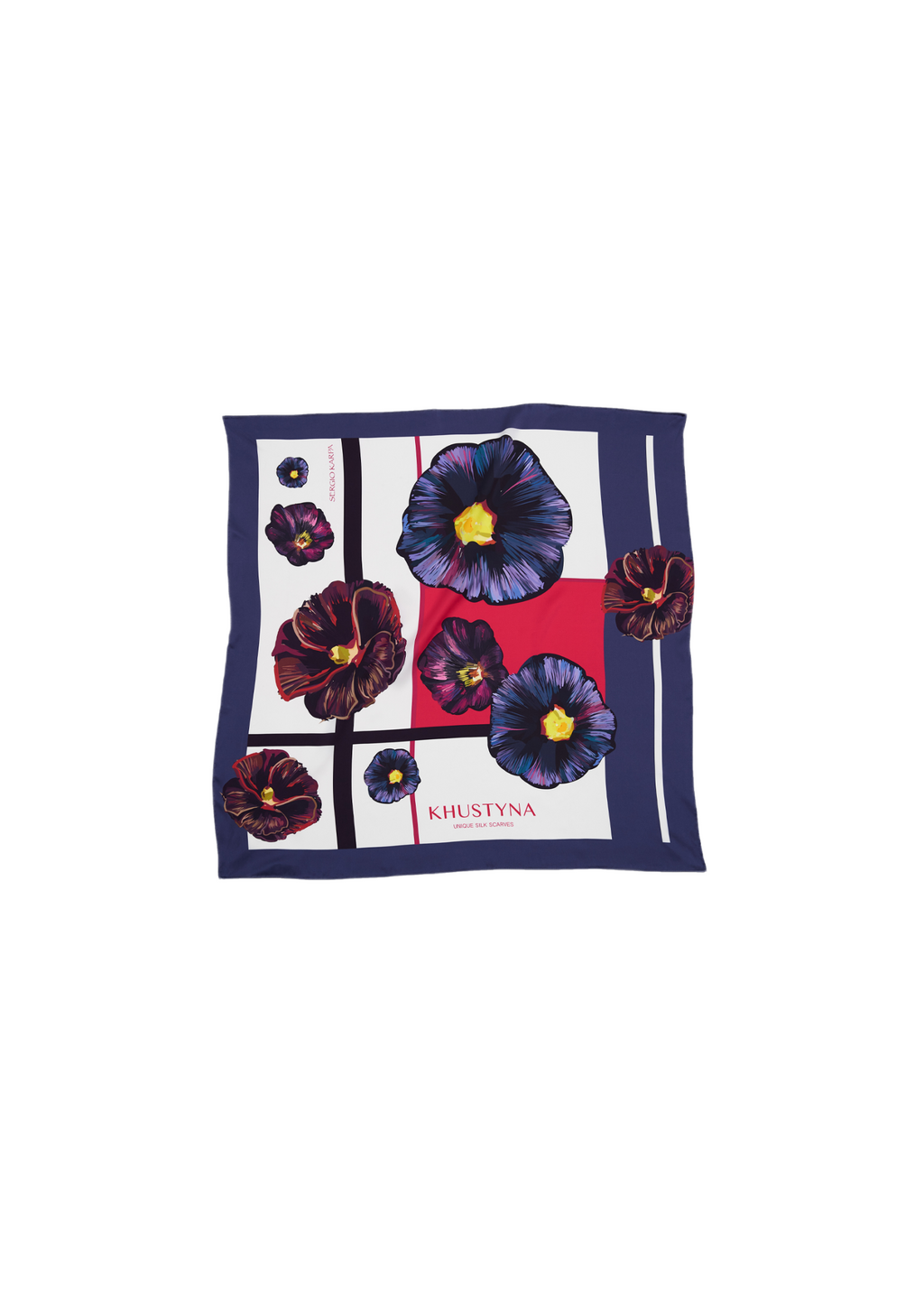 Seidenschal - Herrenblumen