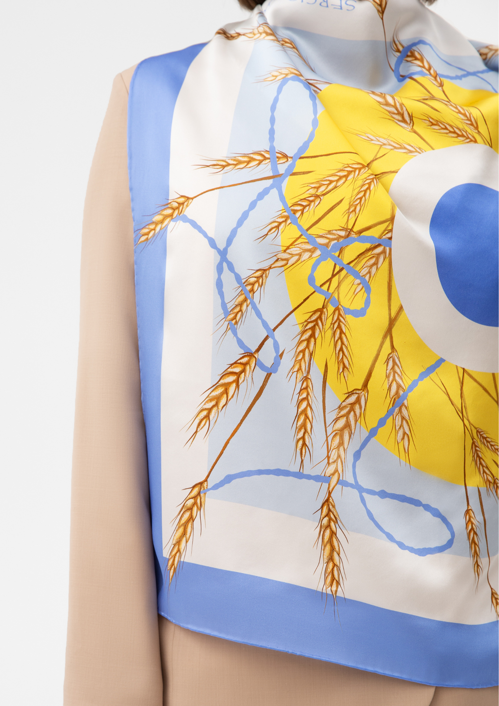 Sciarpa di seta - Ukrainian wheat