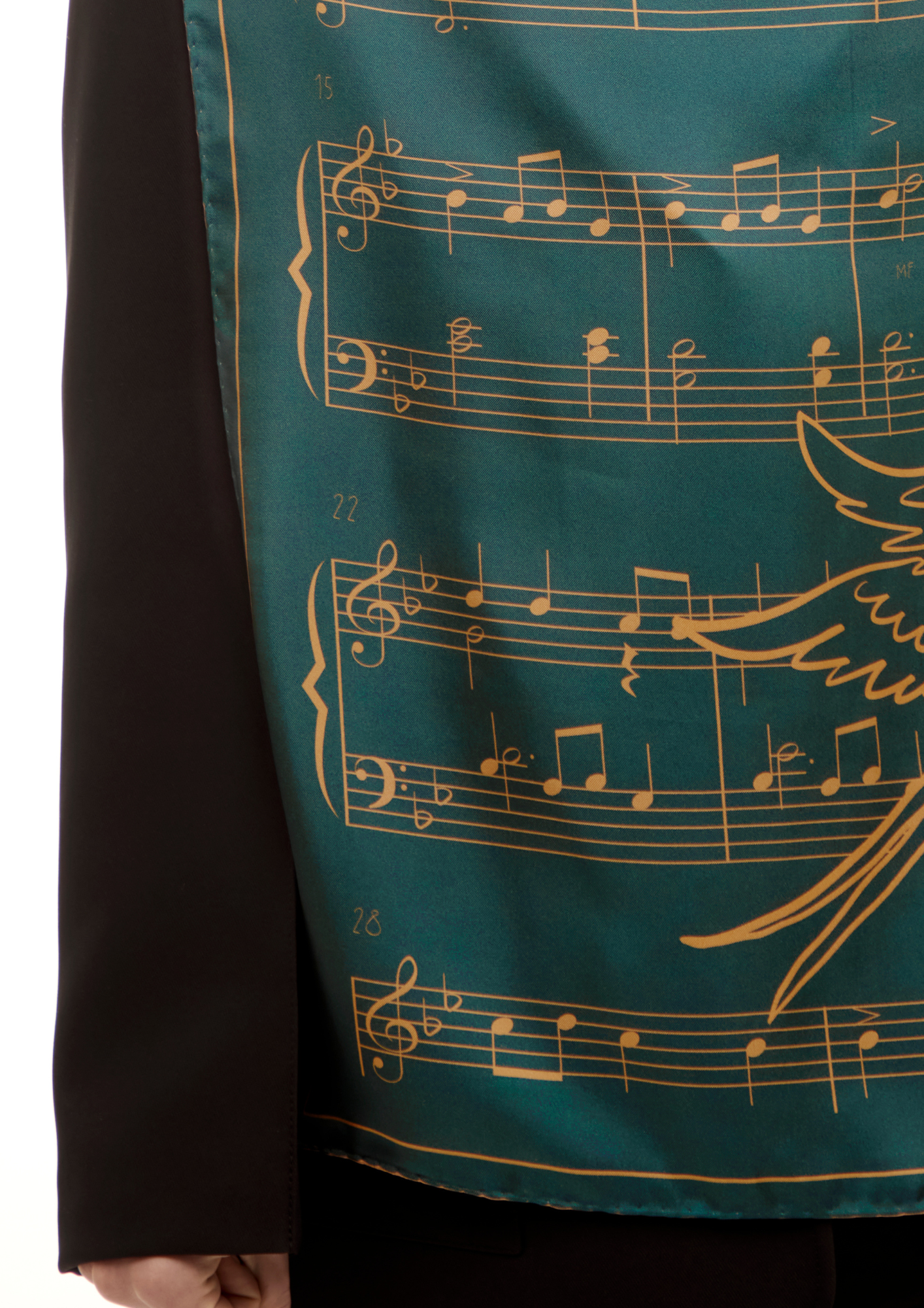 Seidenschal - ukrainischer schwarzer Weizen