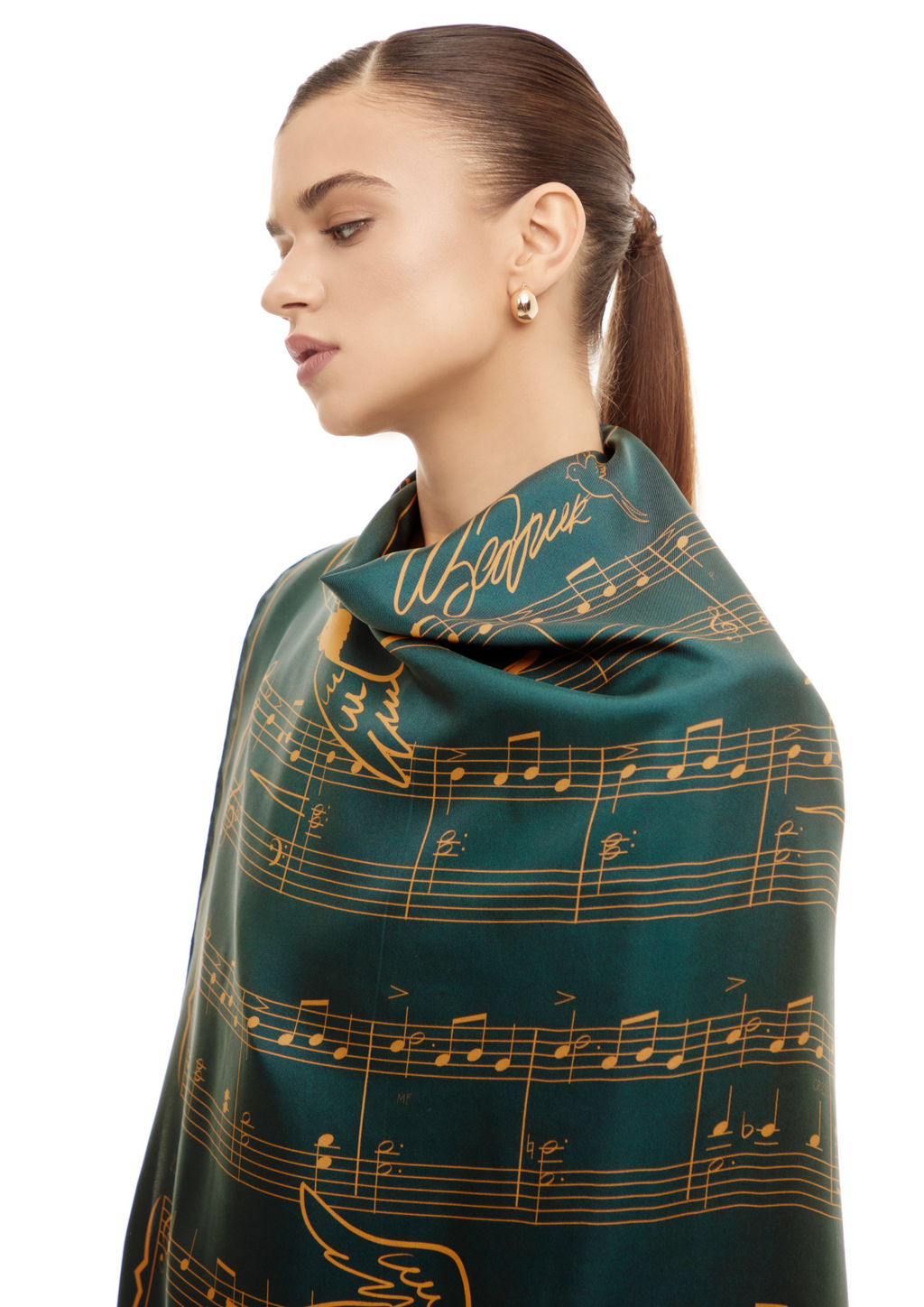 Sciarpa di seta - Ukrainian black wheat