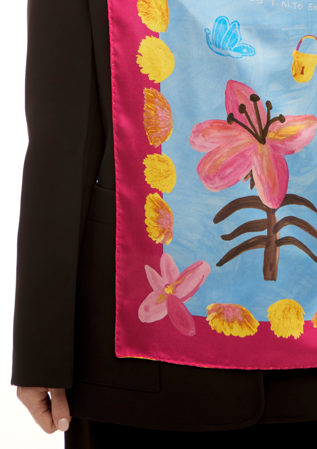 Foulard en soie - Blé noir ukrainien