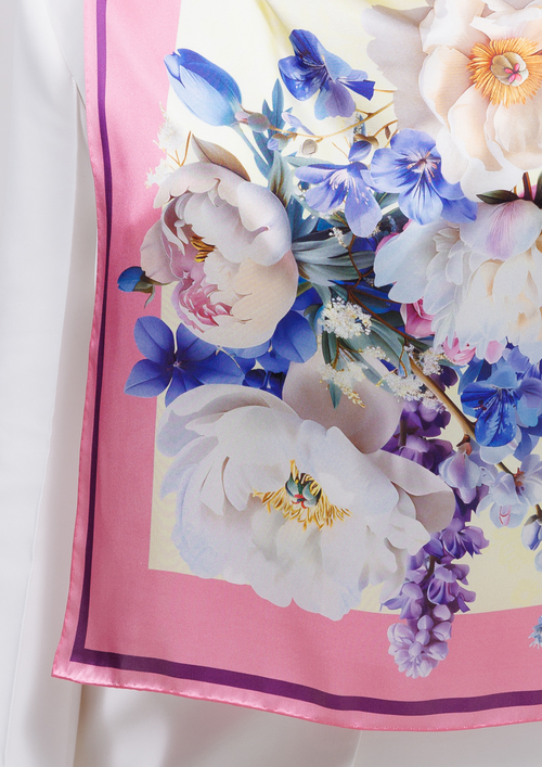 Silk scarf Ukrainian may flowers – khustyna