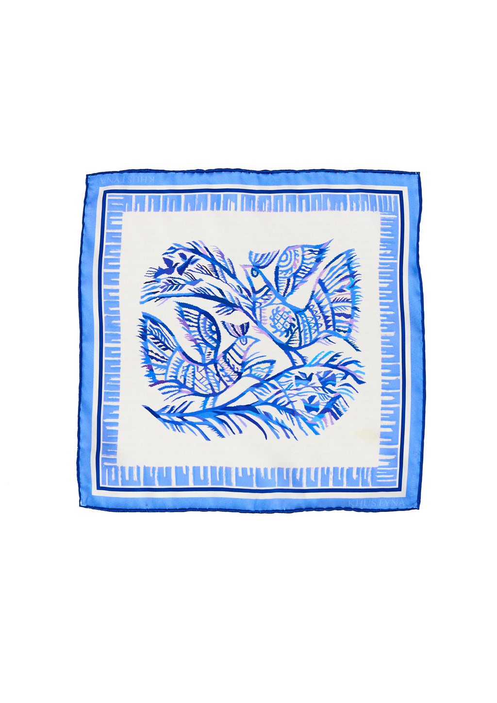 Foulard en soie - Tourterelle homme