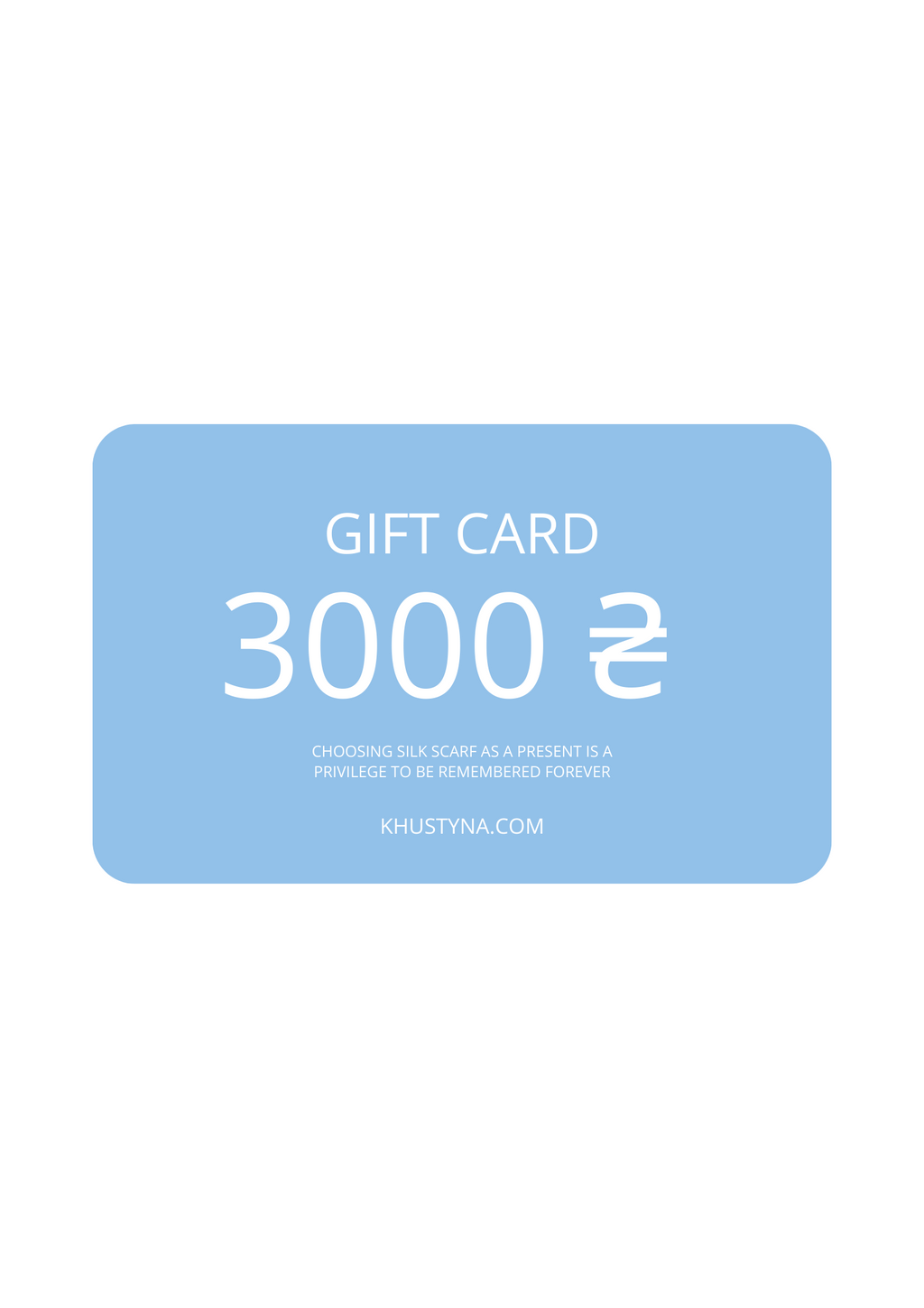 CARTE CADEAU KHUSTYNA