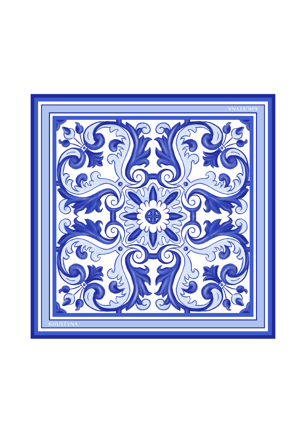 Шовкова хустина -  Indigo