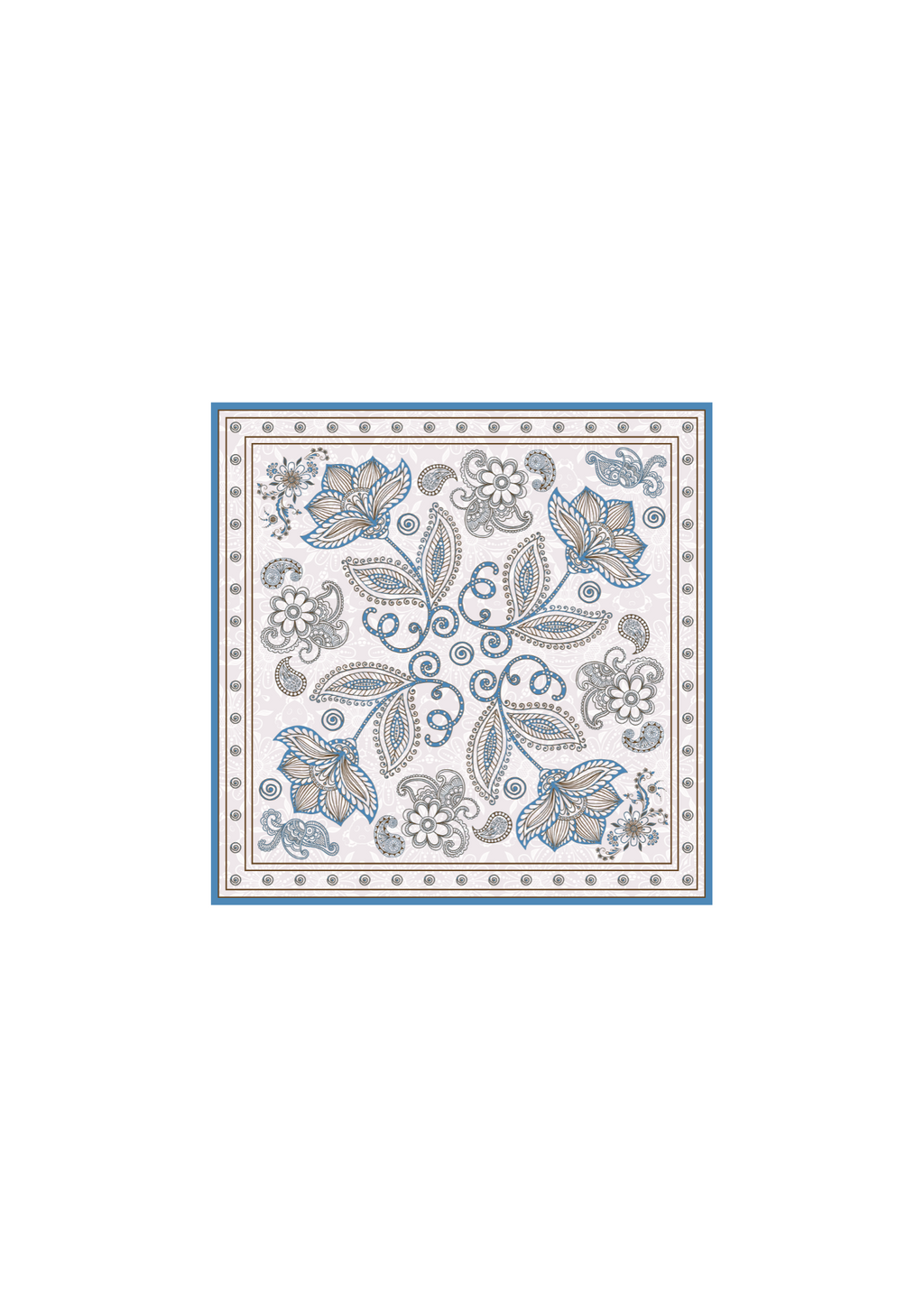 Шовкова хустина - buta grey