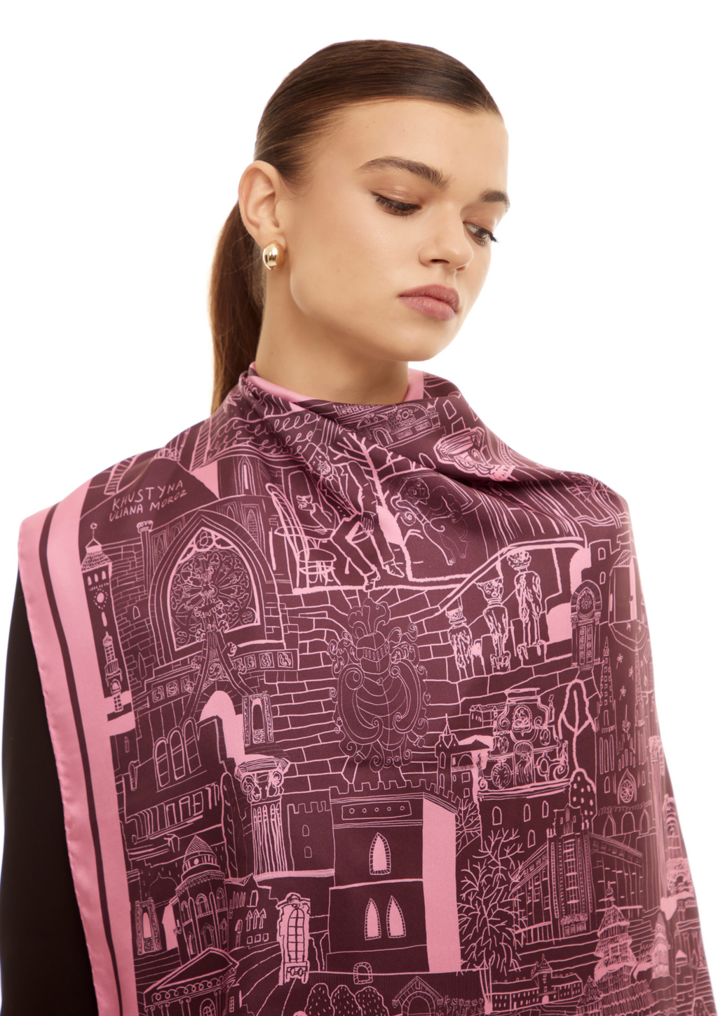 Foulard en soie - Blé noir ukrainien