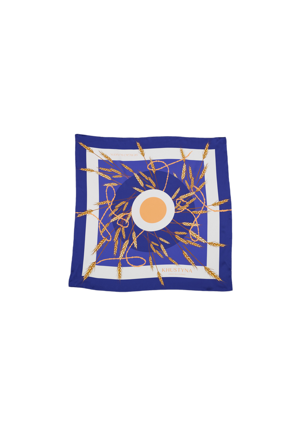 Foulard en soie - Bleu blé homme