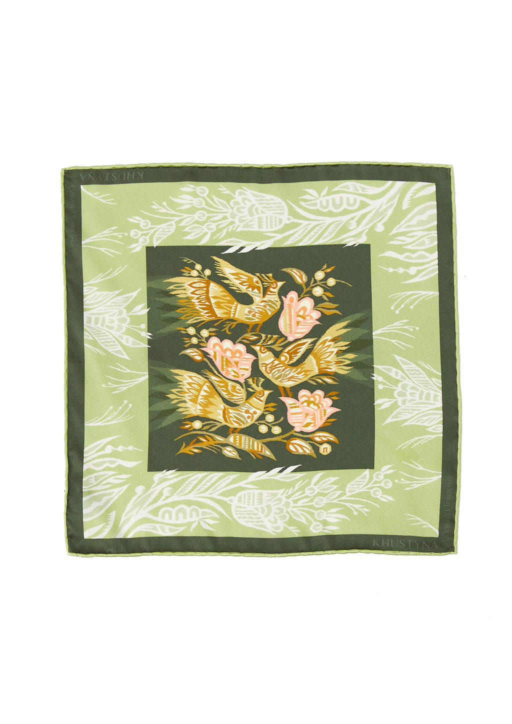 Foulard en soie - Paons homme