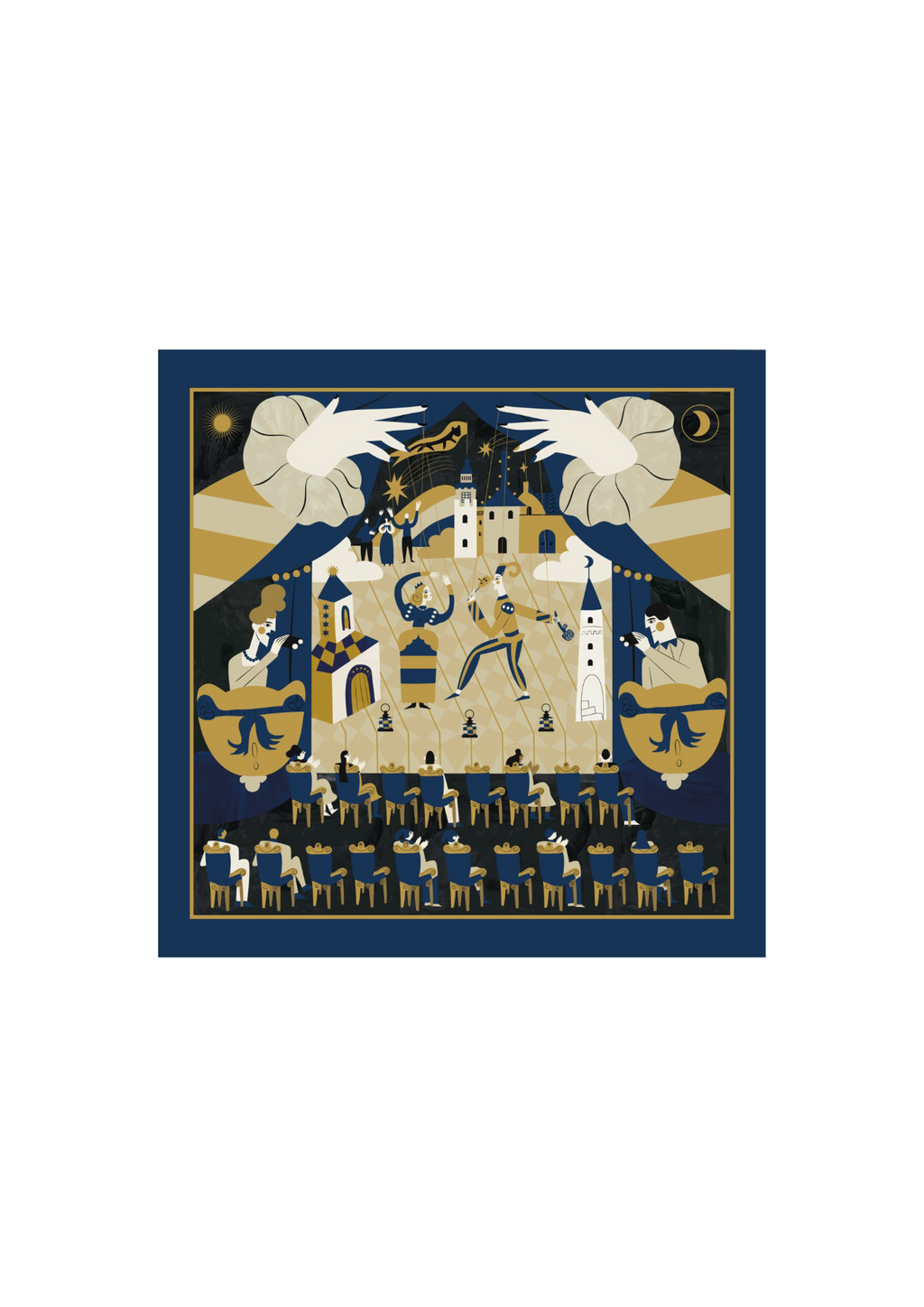 Foulard en soie - Pivoines d'Ukraine pour homme