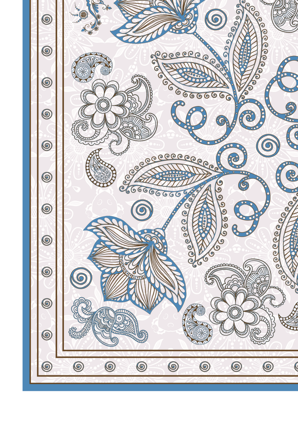 Шовкова хустина - buta grey