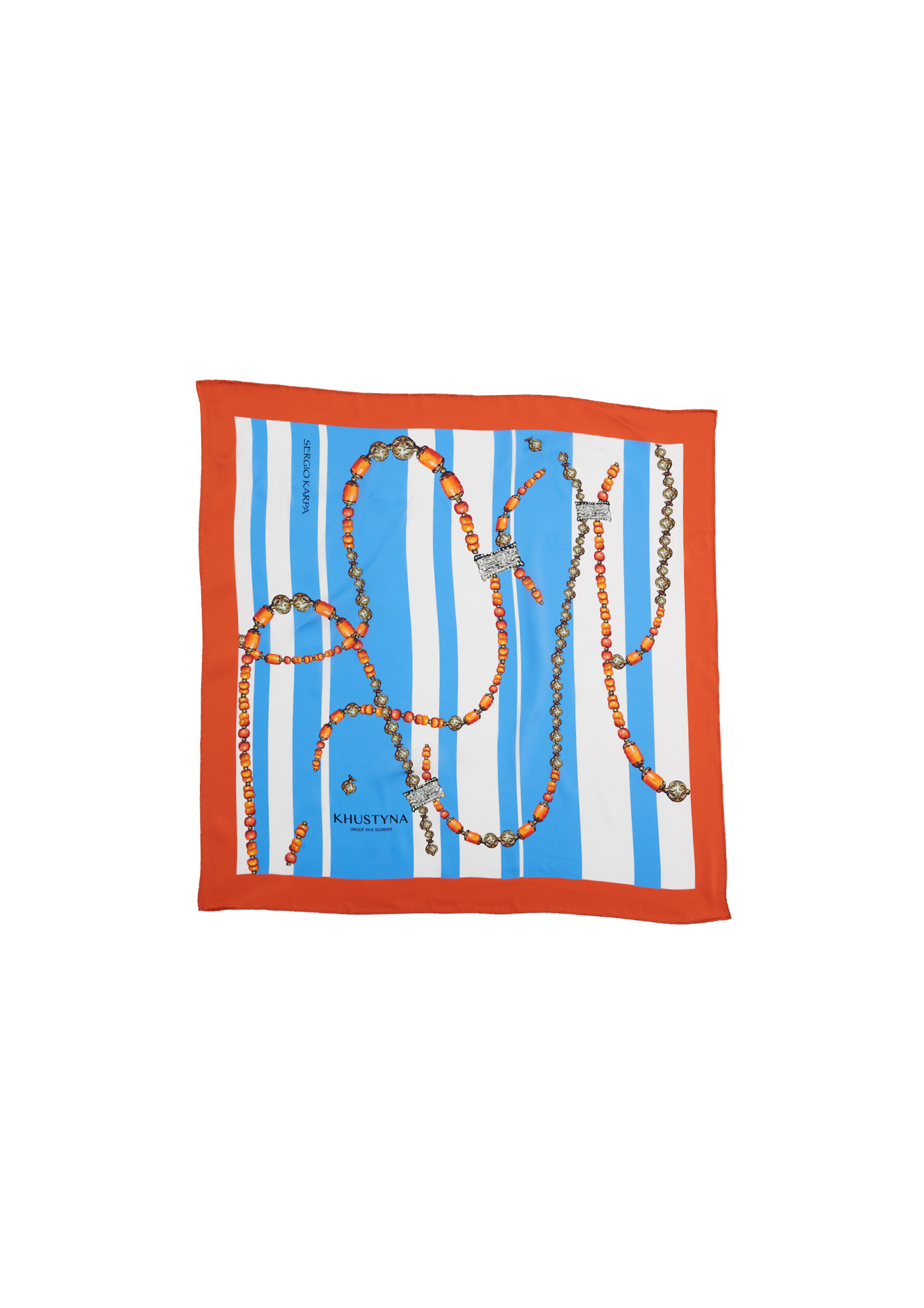 Шовкова хустина - Ukrainian rowan beads