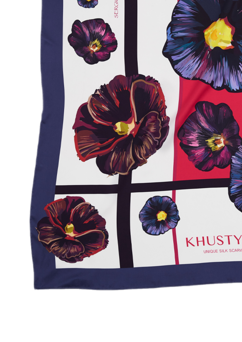 Seidenschal - Herrenblumen