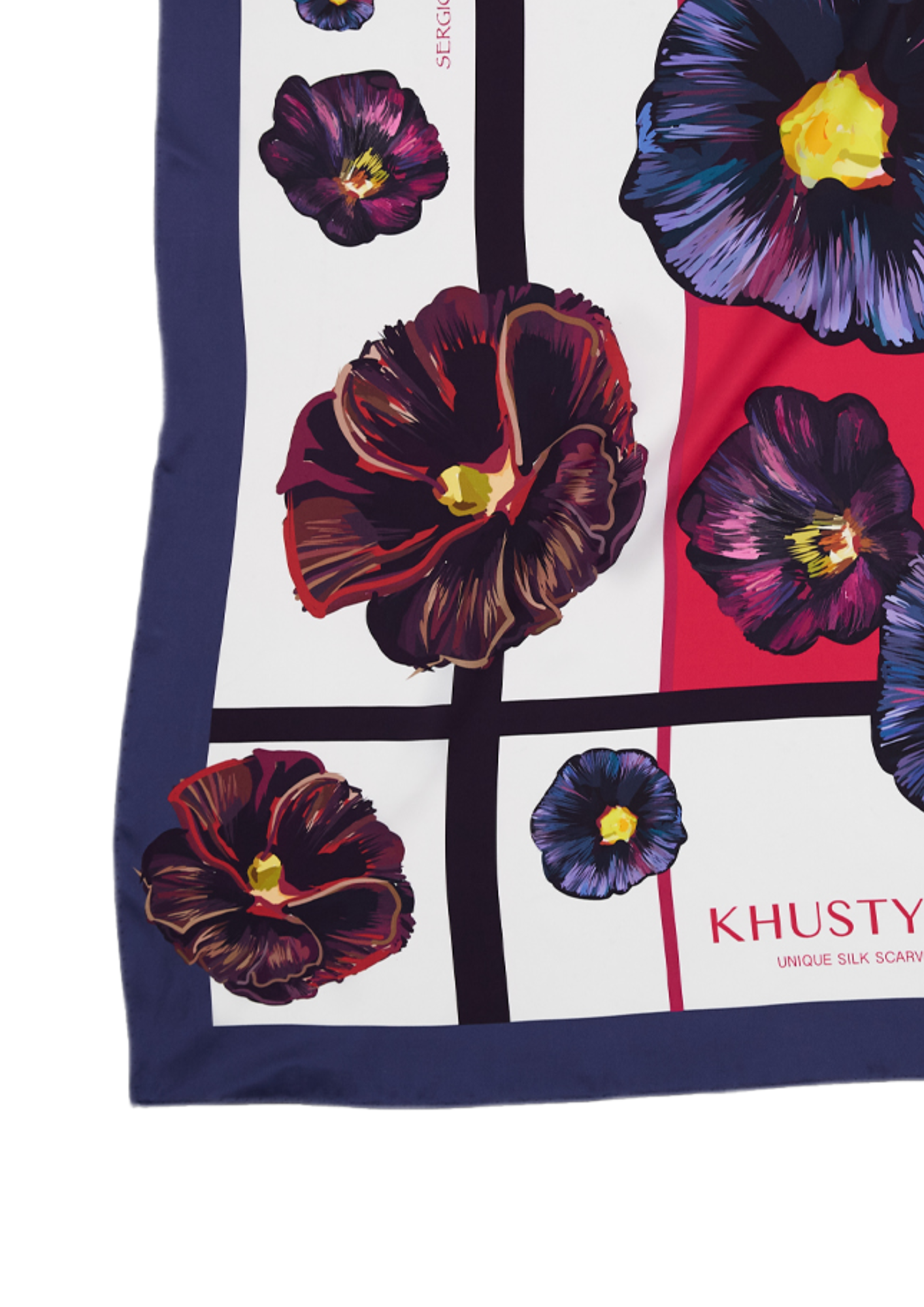 Шовкова хустина - Men's flowers