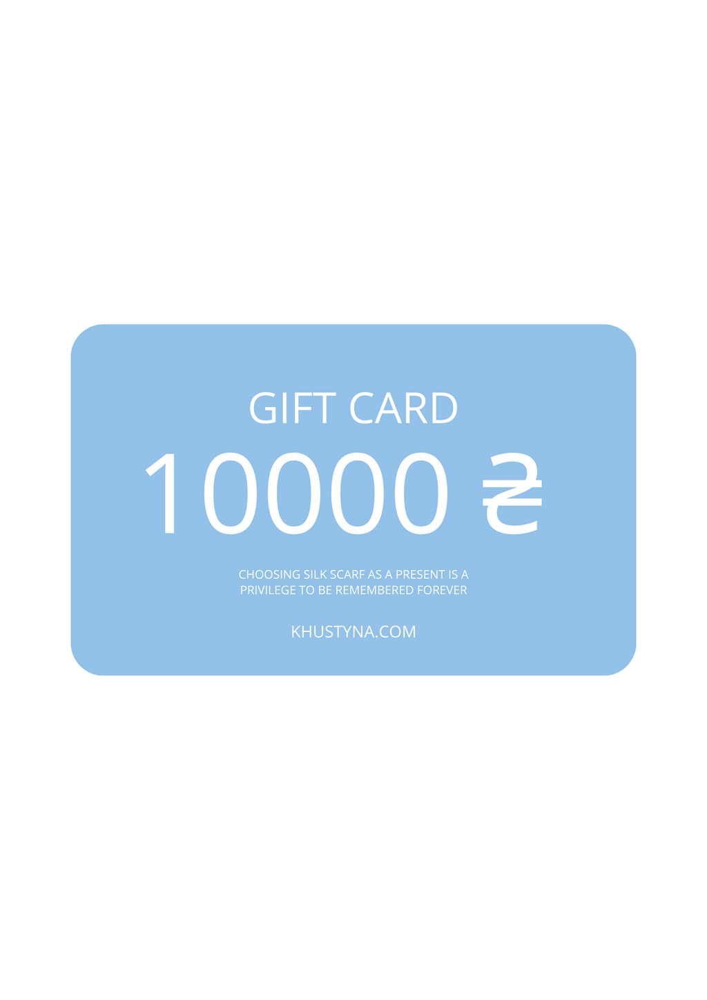 CARTE CADEAU KHUSTYNA