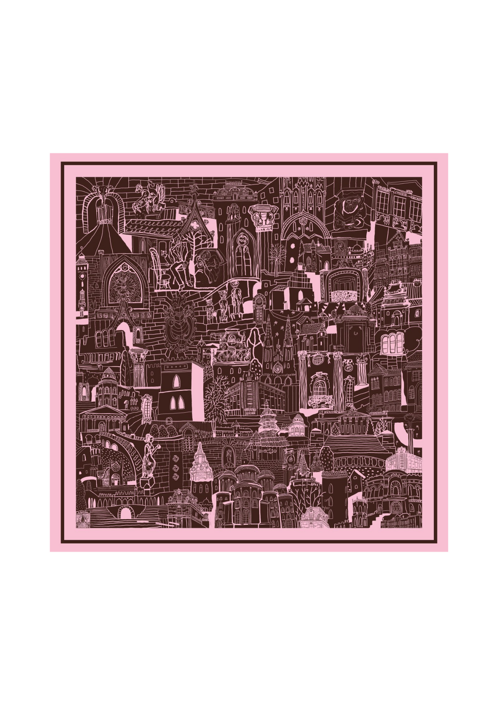 Foulard en soie - Blé noir ukrainien