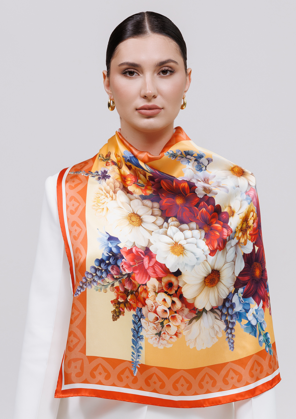 Foulard en soie - Flottement ukrainien