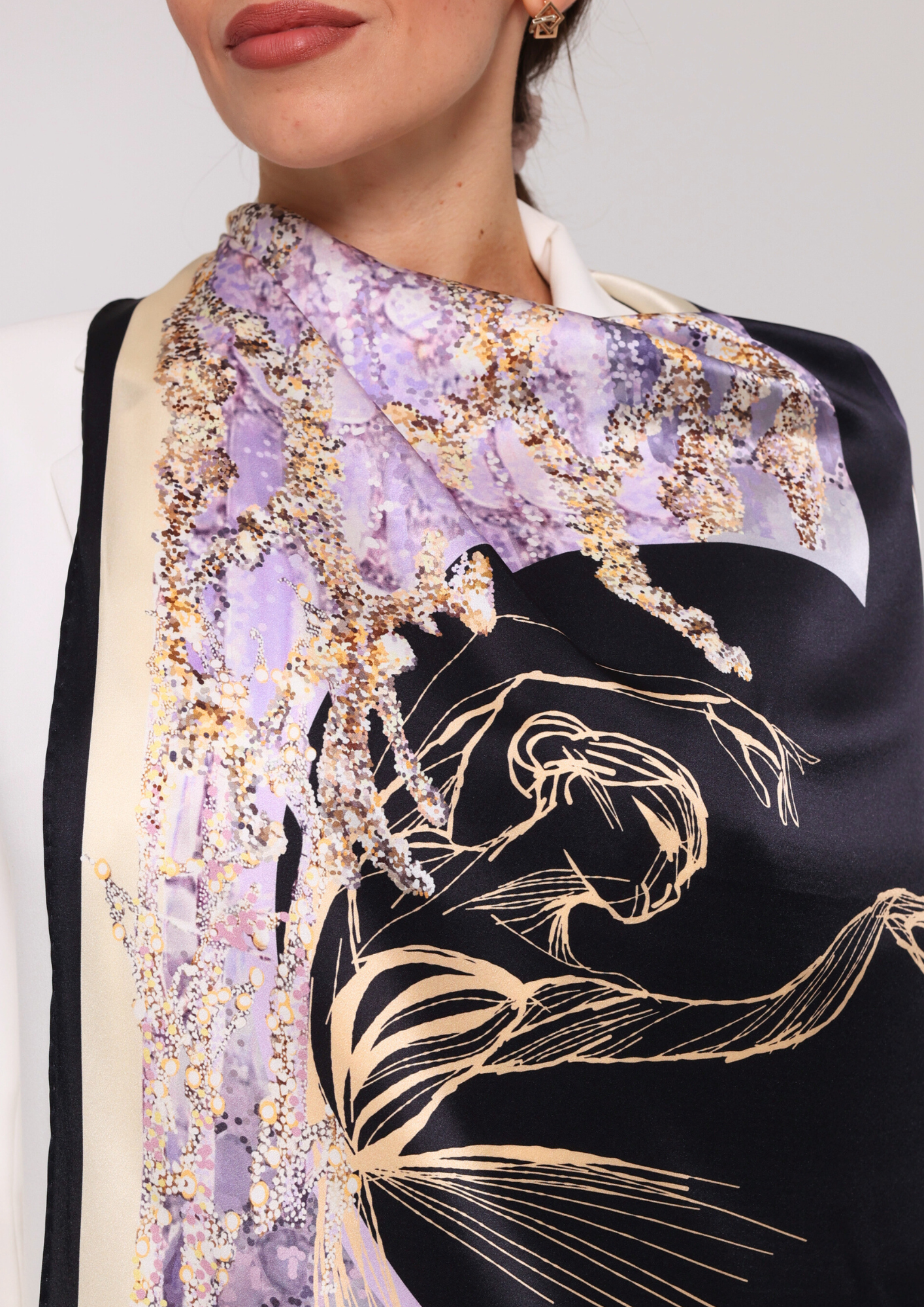 Шовкова хустина -  Cофіт нуар