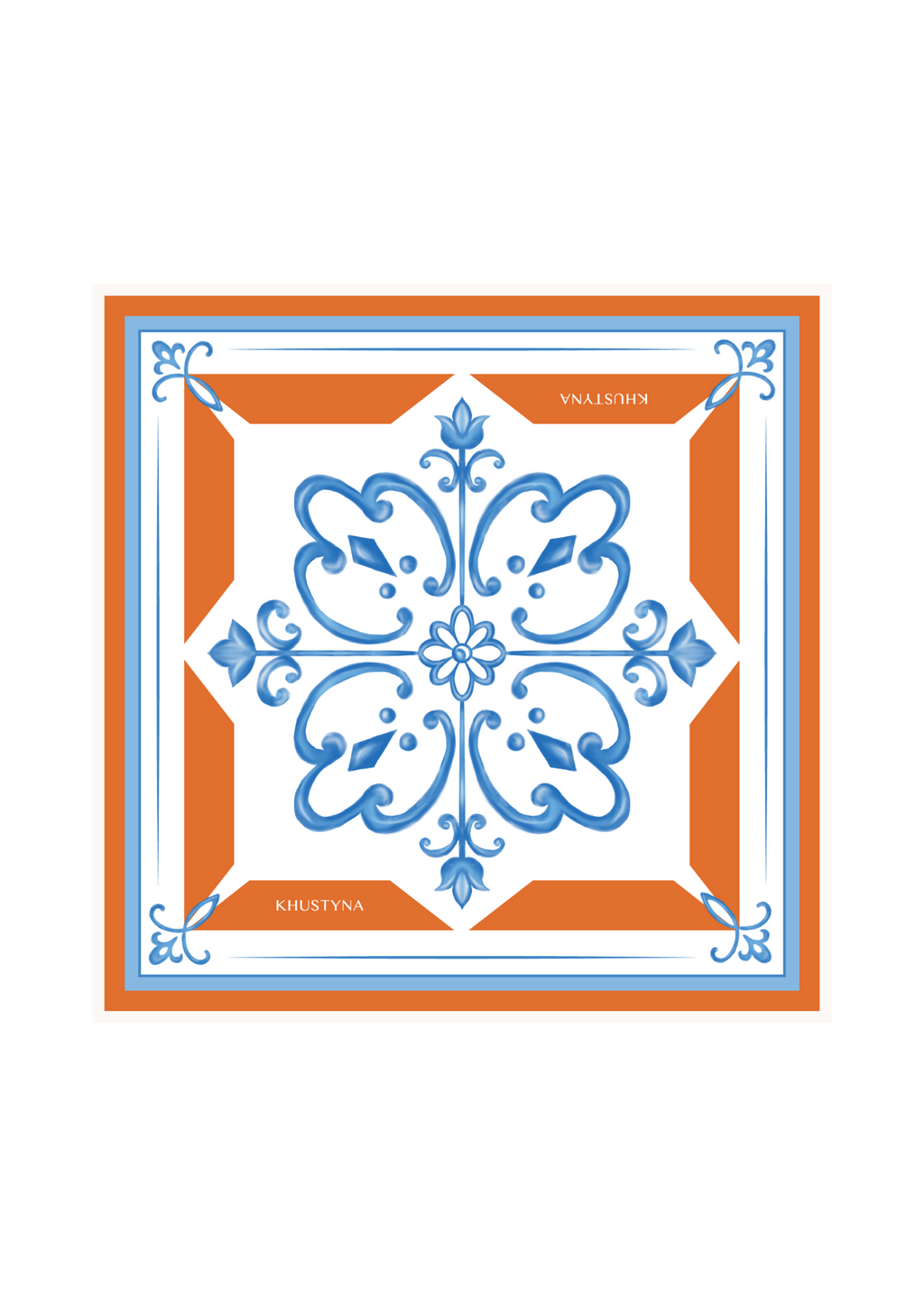 Foulard en soie - Blé noir ukrainien