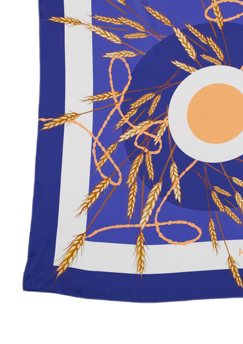 Foulard en soie - Bleu blé homme