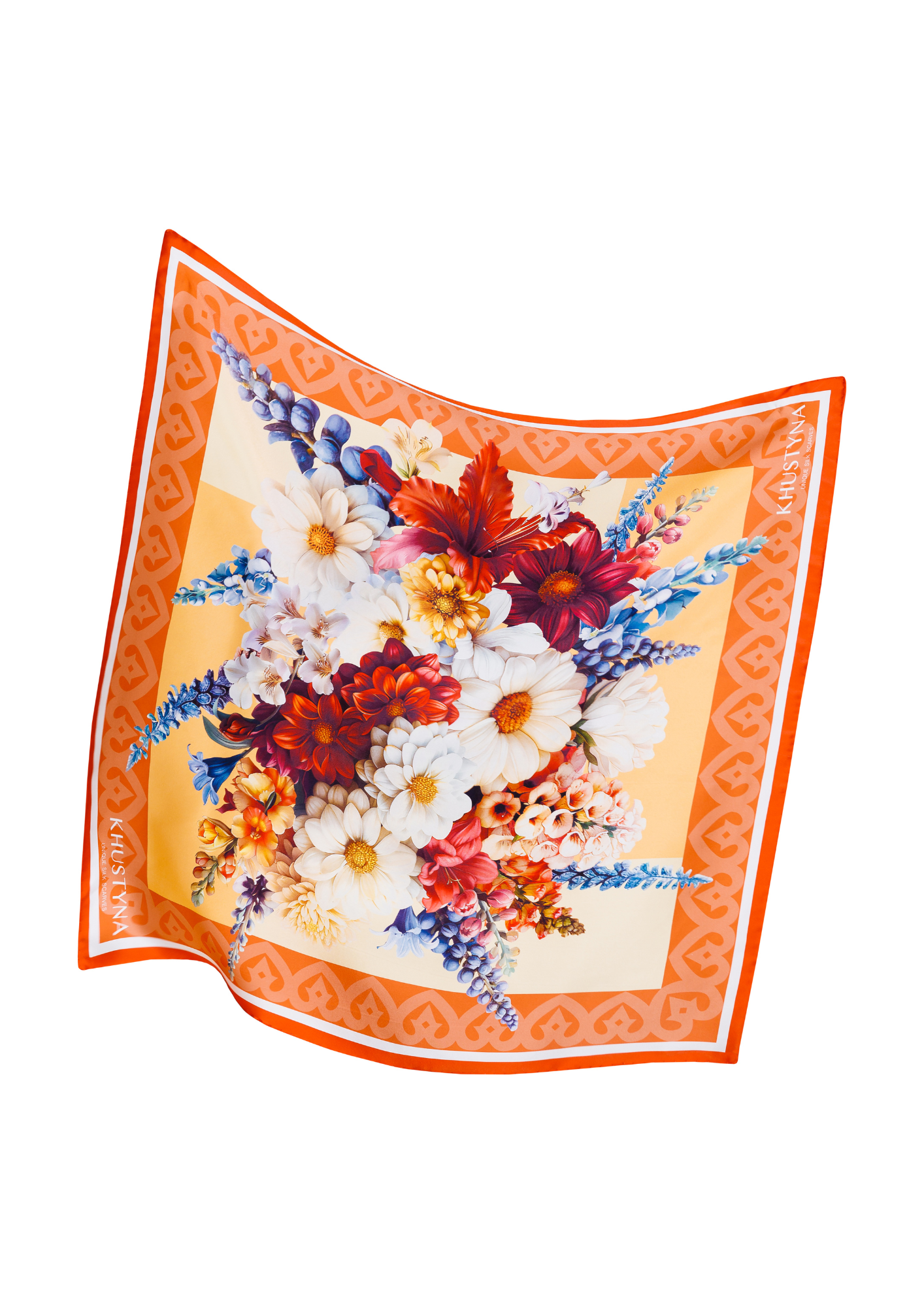 Silk scarf - Ukrainian fluttering