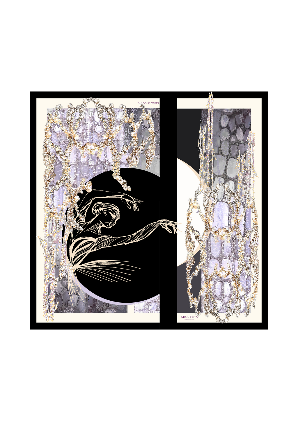 Шовкова хустина -  Cофіт нуар