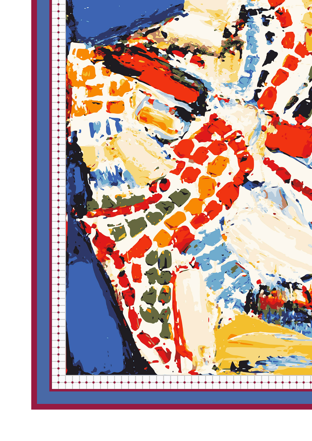 Шовкова хустина-паше - Мозаїка, Ганна Криволап