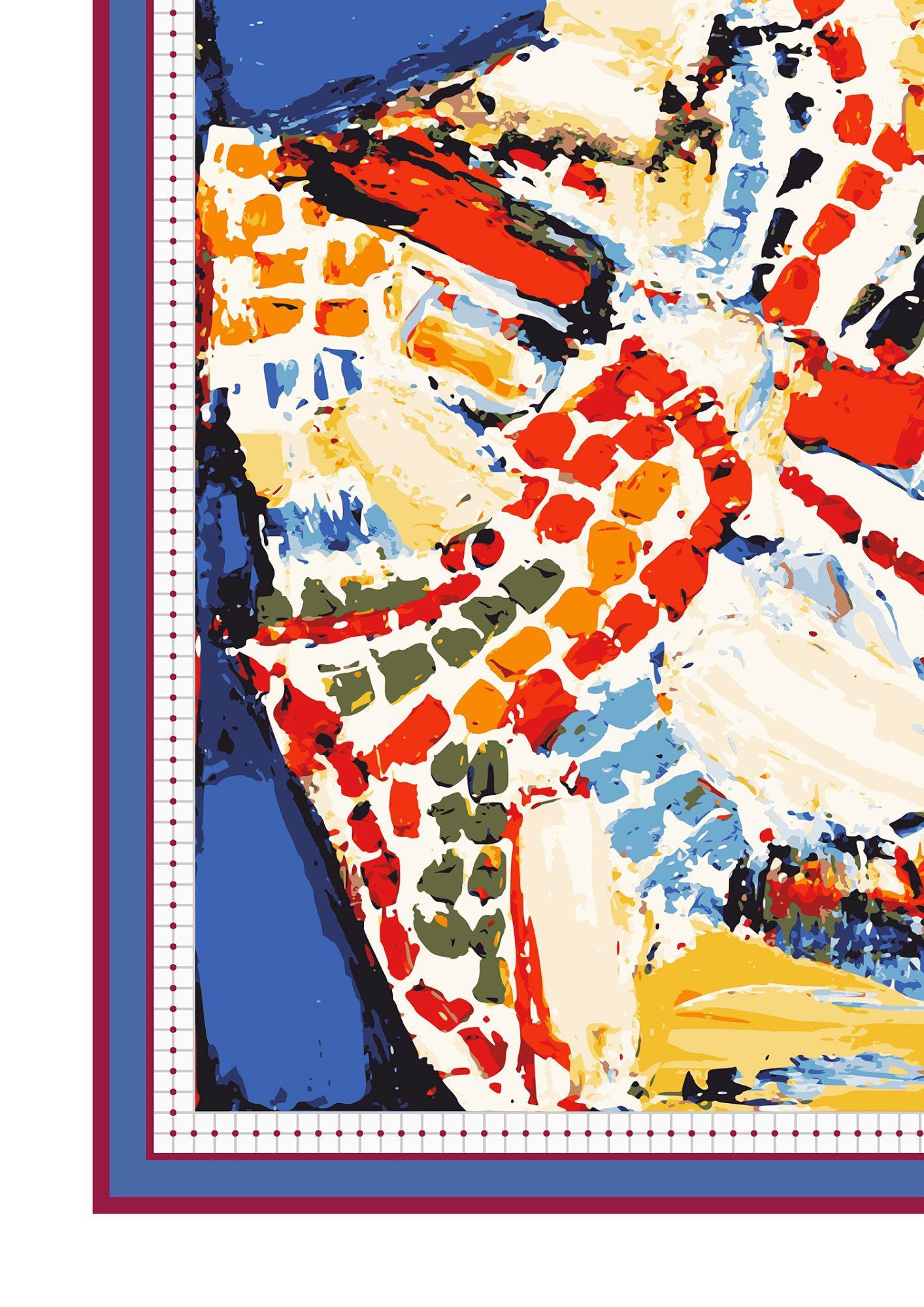 Шовкова хустина -  Мозаїка, Ганна Криволап