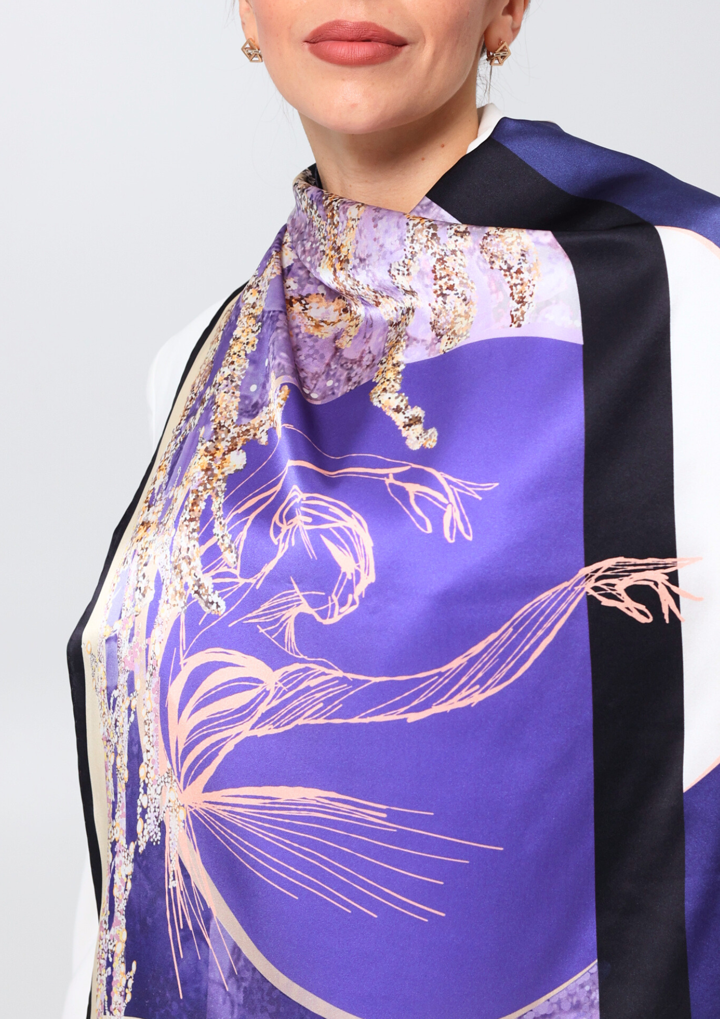 Шовкова хустина -  Cофіт сапфір