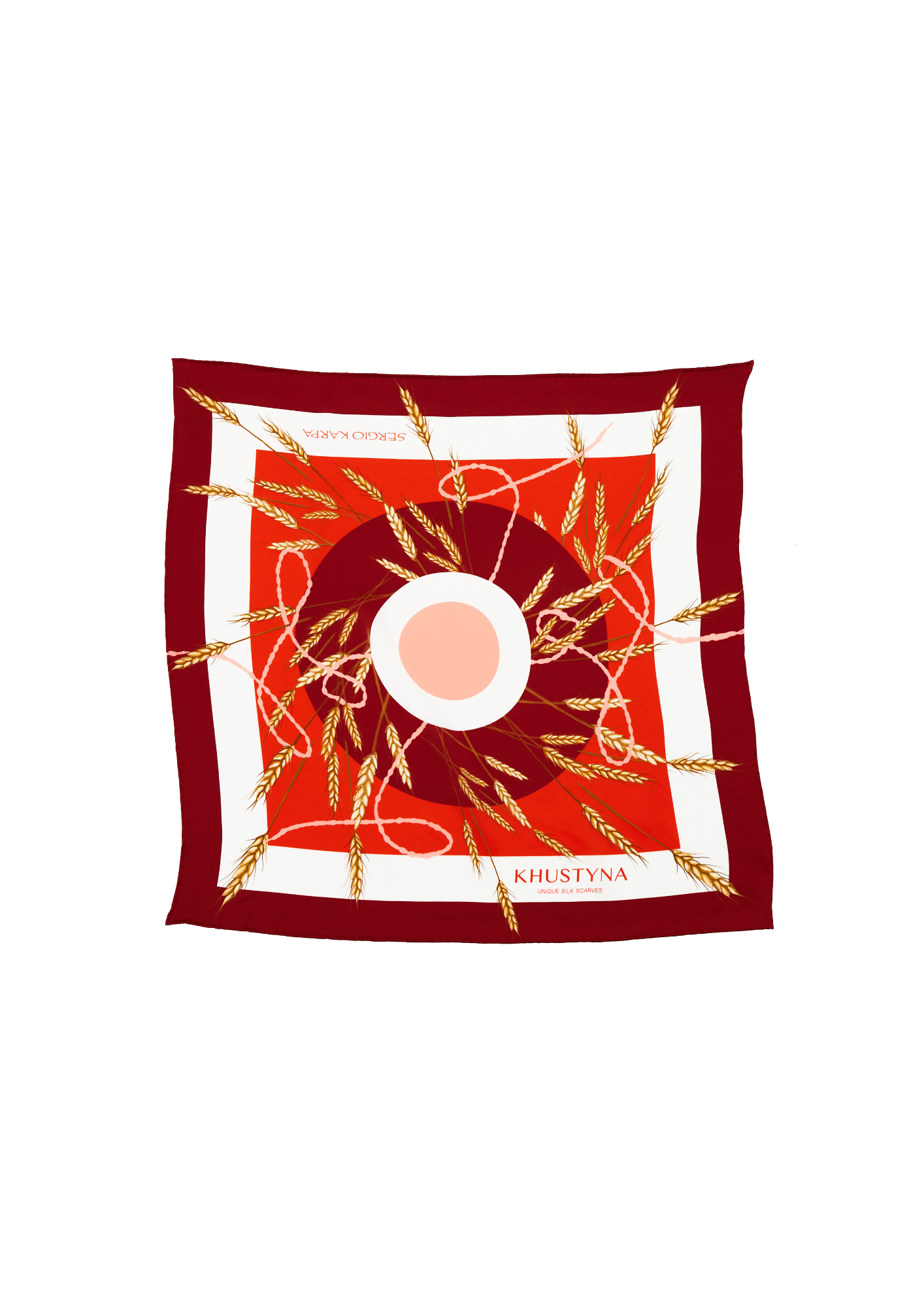 Шовкова хустина - Red wheat men's