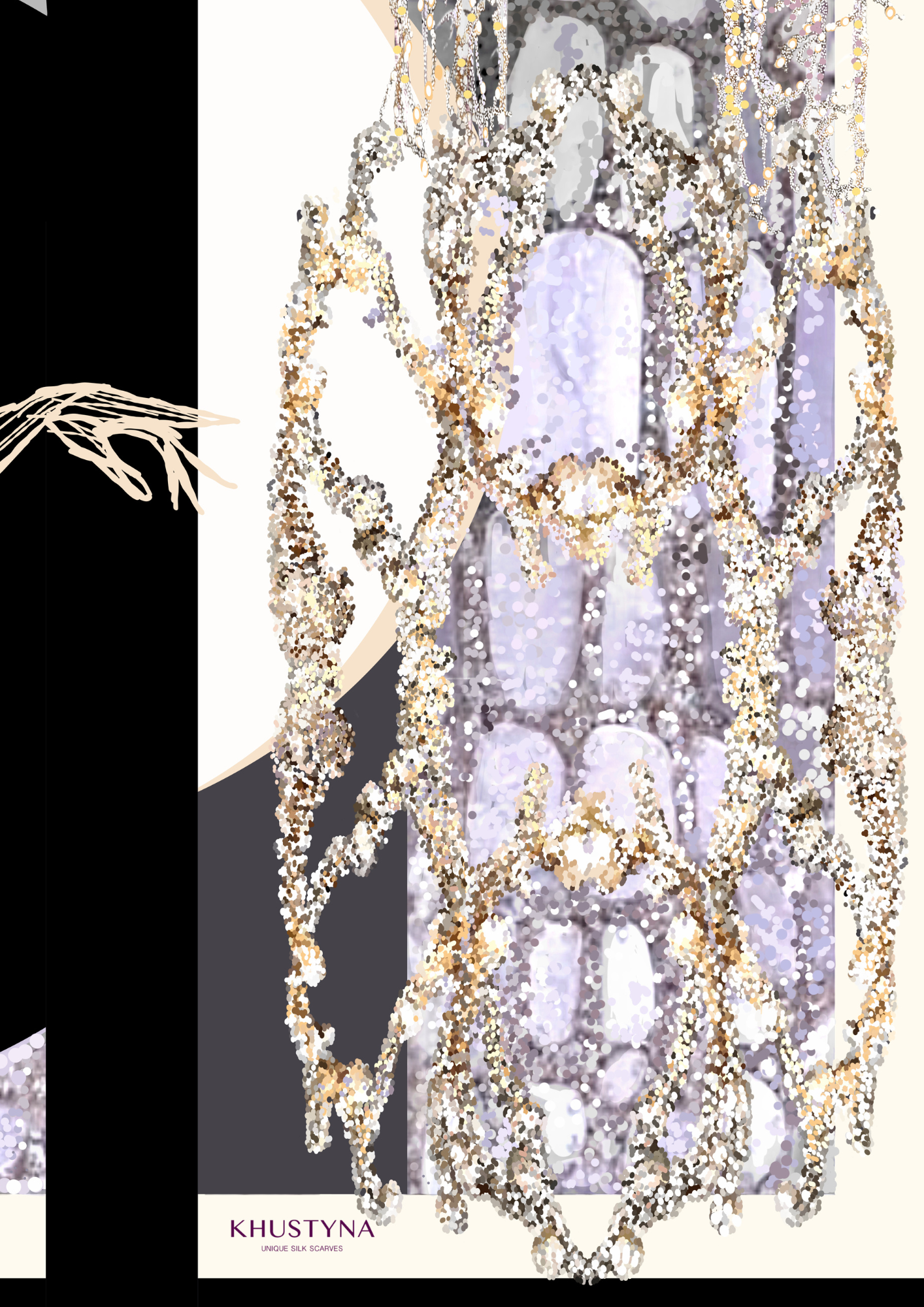 Шовкова хустина -  Cофіт нуар