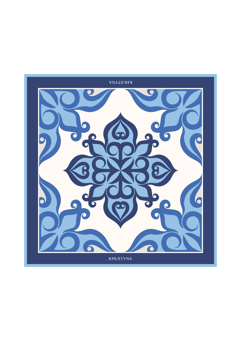 Silk scarf - Aquamarine