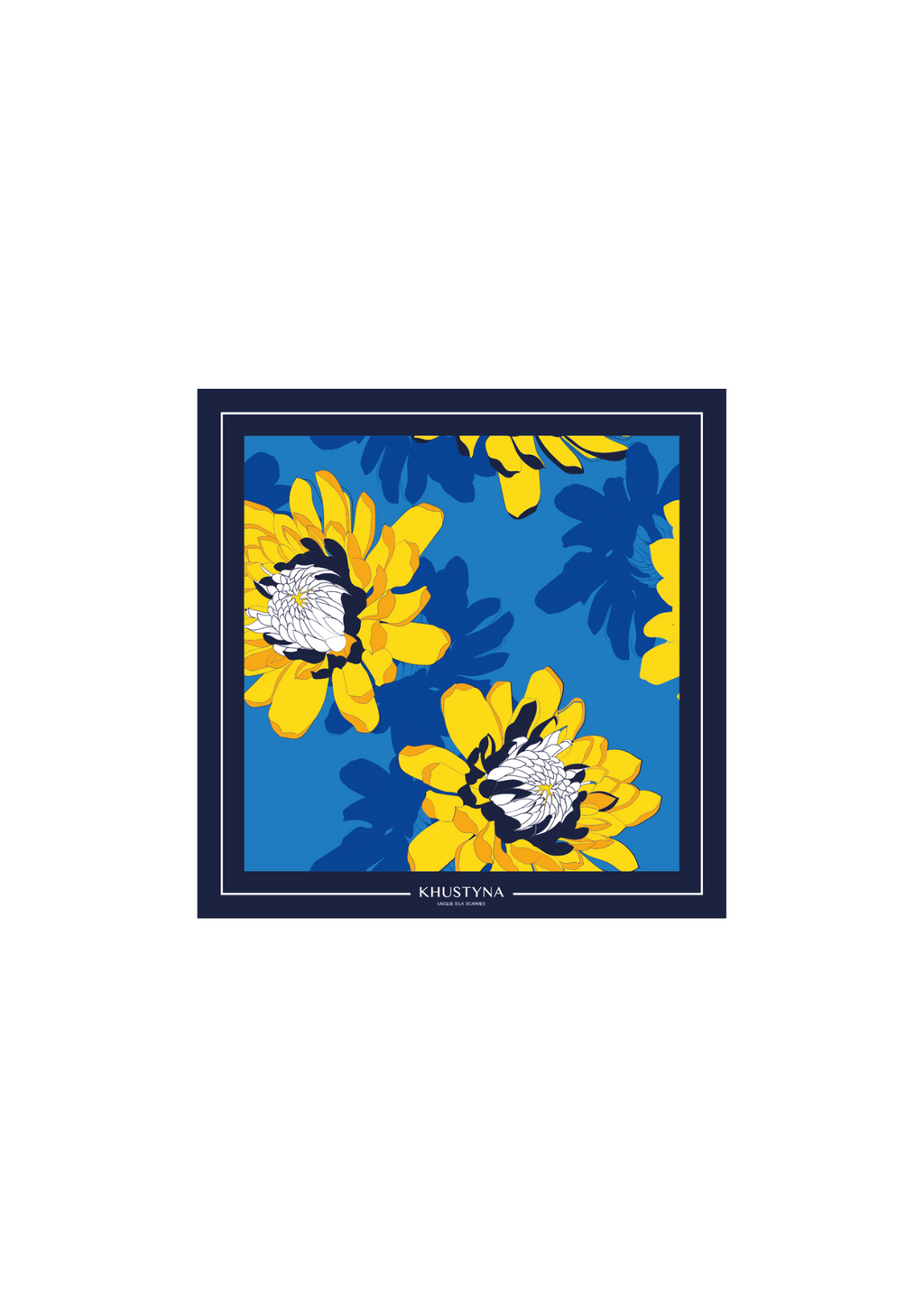 Foulard en soie - Pivoines d'Ukraine pour homme
