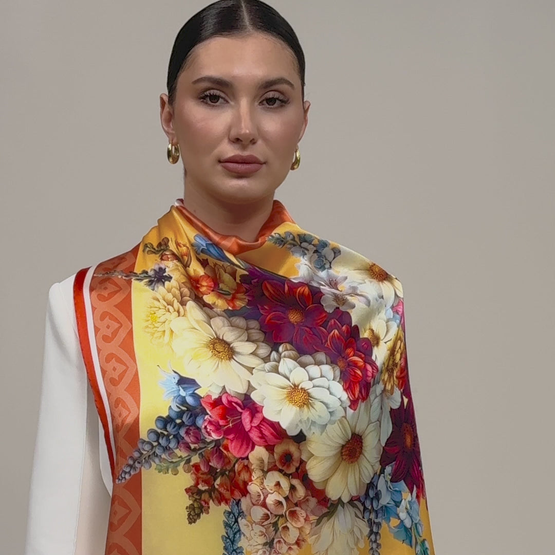 Foulard en soie - Flottement ukrainien