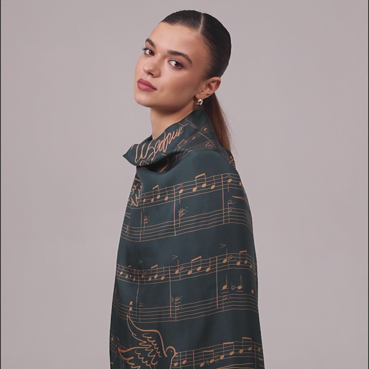 Sciarpa di seta - Ukrainian black wheat