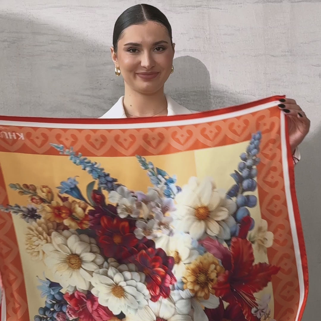 Foulard en soie - Flottement ukrainien