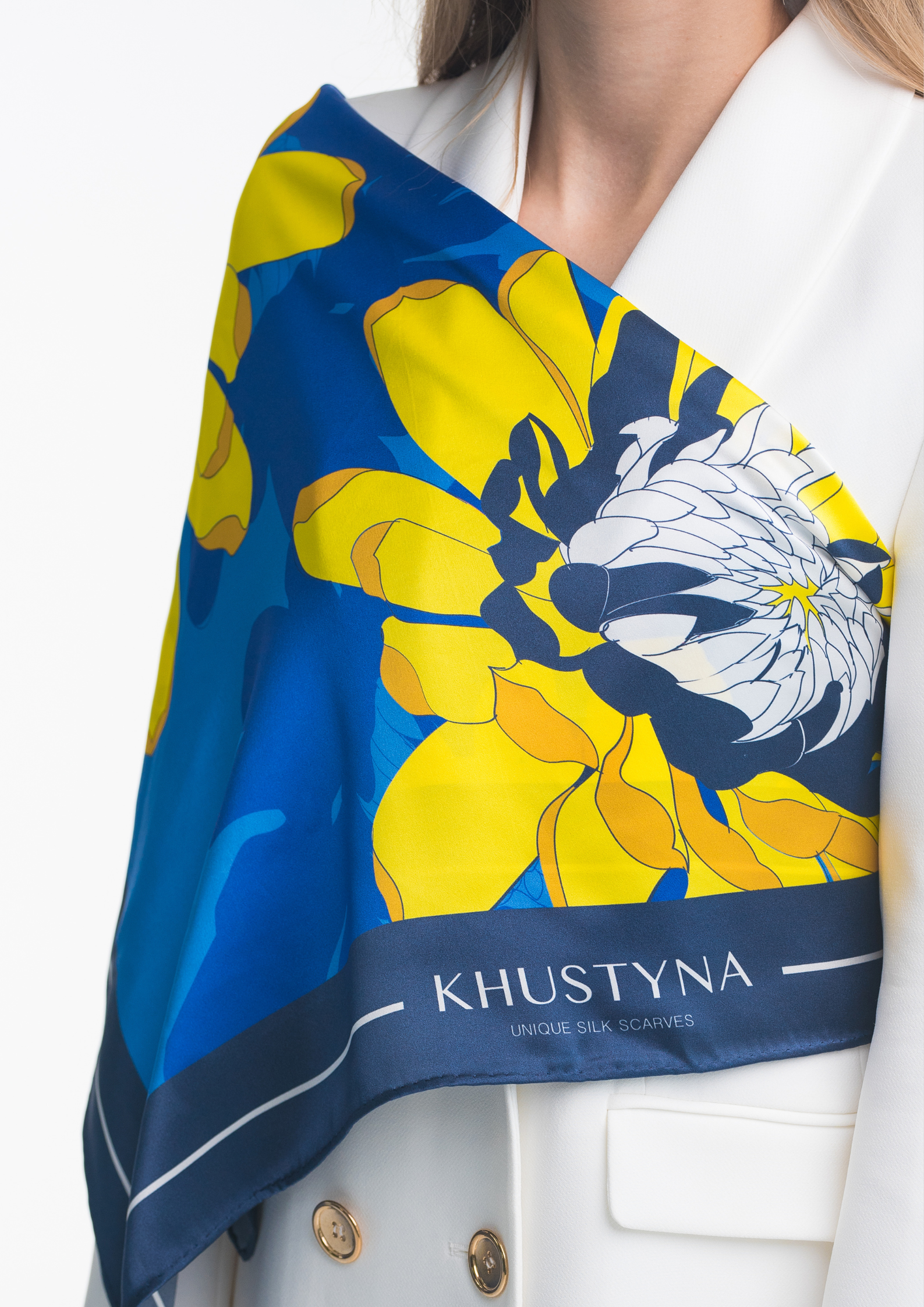 Шовкова хустина - Ukrainian peonies