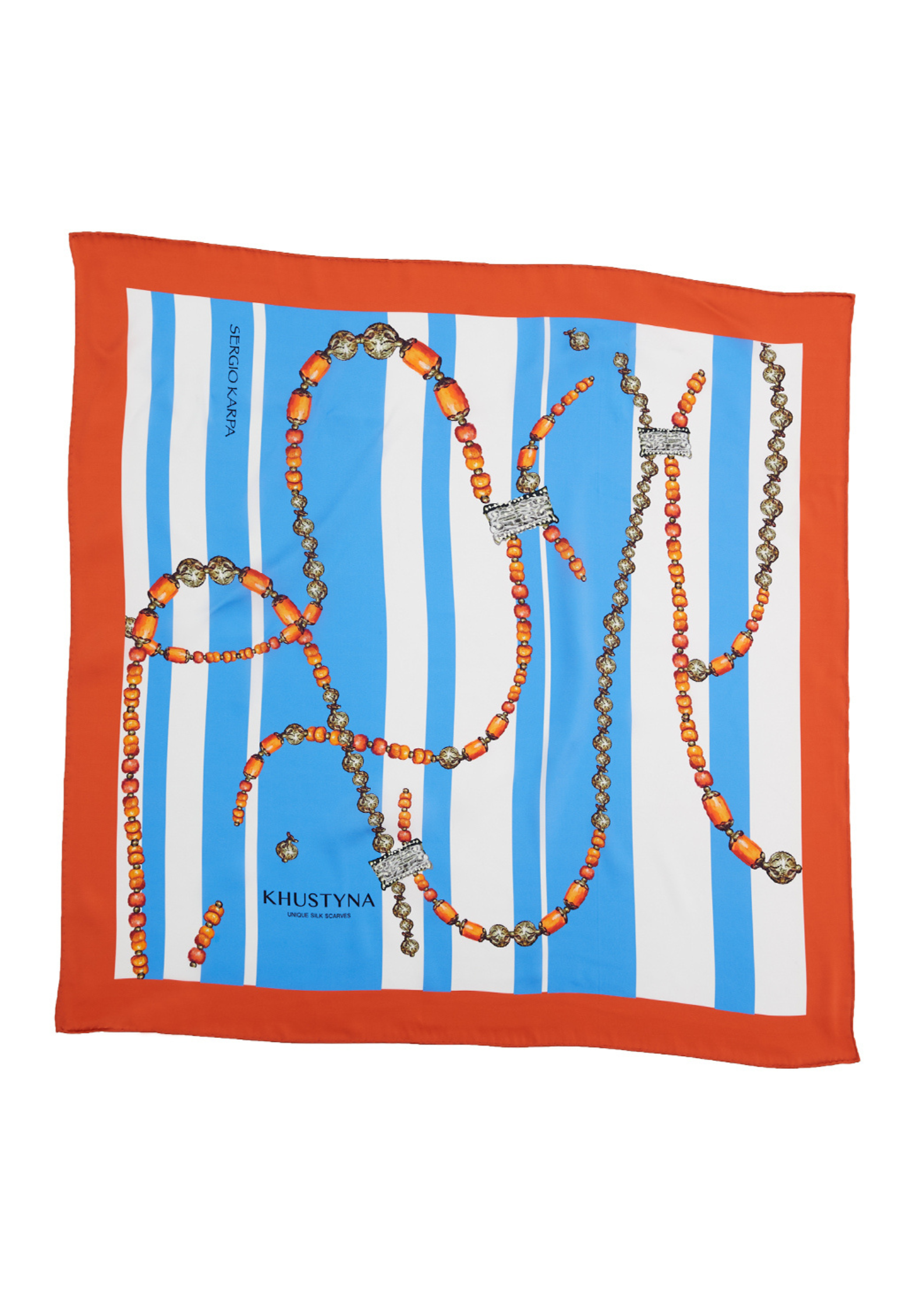 Шовкова хустина - Ukrainian rowan beads