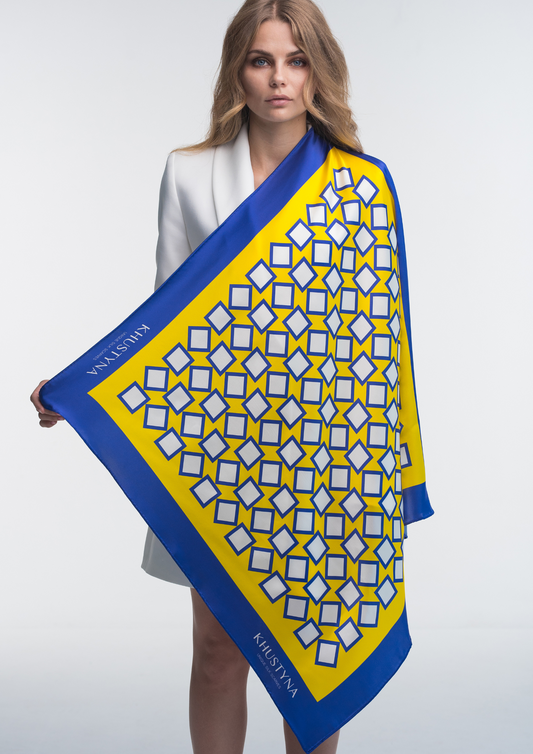 Silk scarf - Square Ukraine